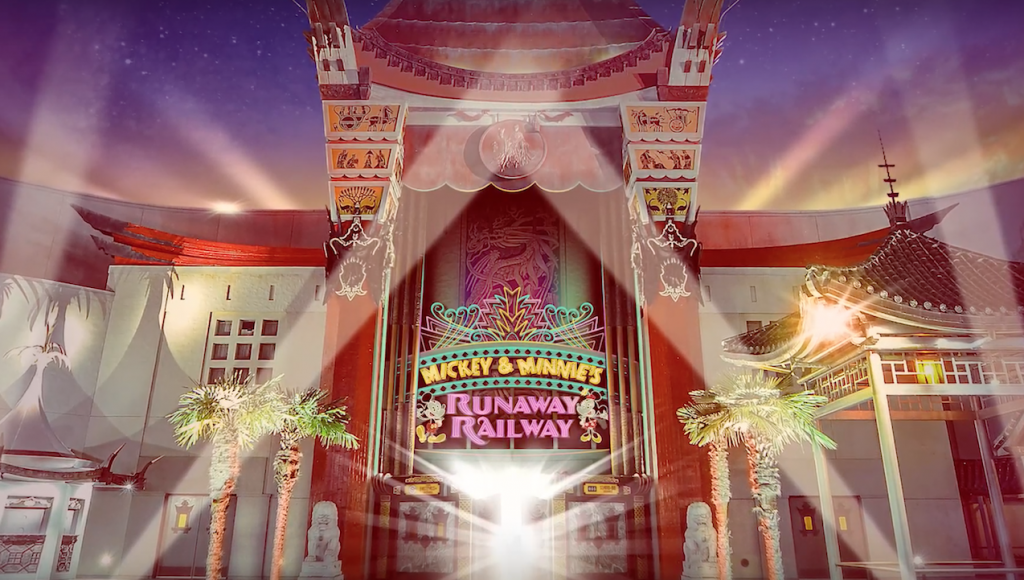Rendering of Mickey & Minnie Runaway Railway