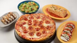 Faça uma refeição em estilo familiar no Pizzafari
