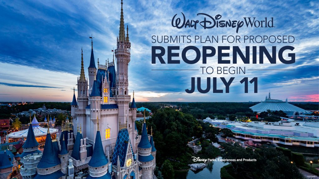 Walt Disney World Submits Plan for Proposed Reopening to begin July 11
