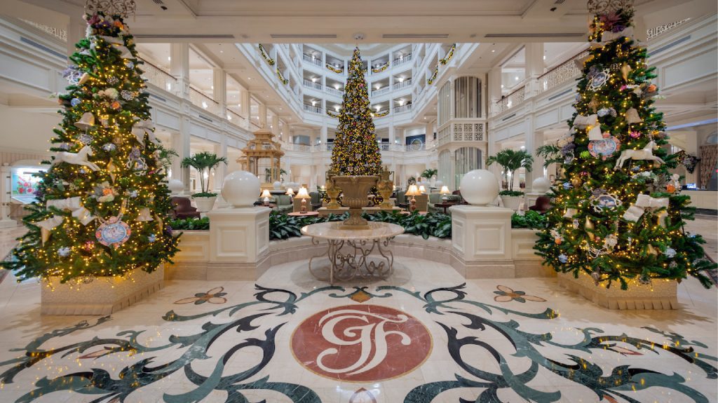 Holiday decorations at Disneys Grand Floridian Resort & Spa