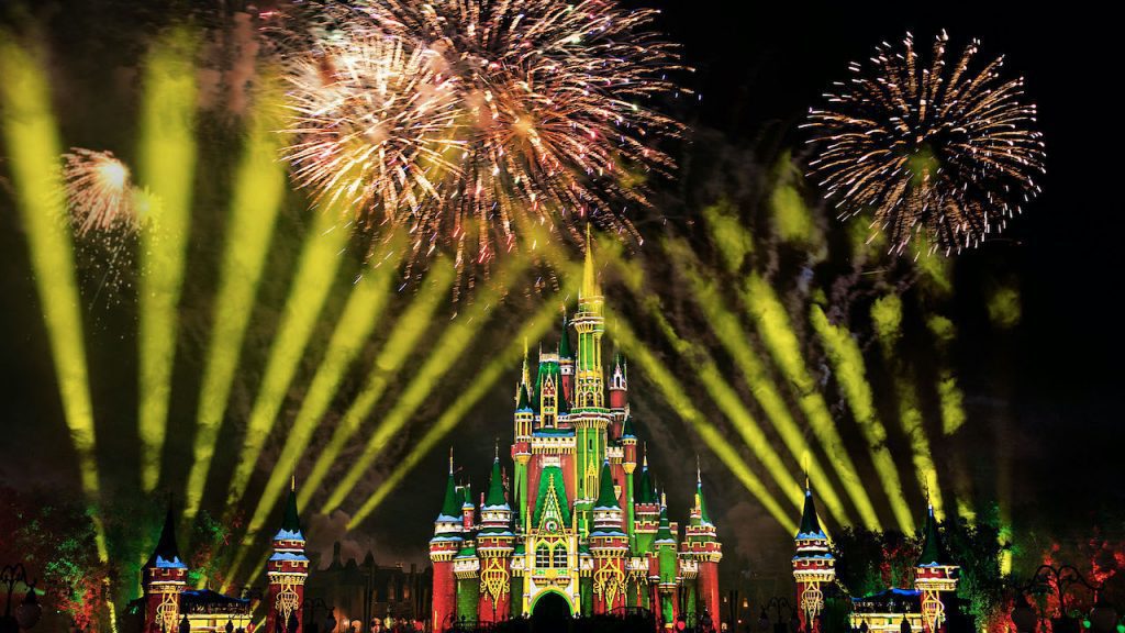 'Minnies Wonderful Christmastime Fireworks' at Magic Kingdom Park