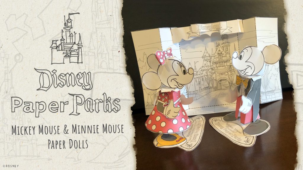 Mickey Mouse and Minnie Mouse Paper Dolls