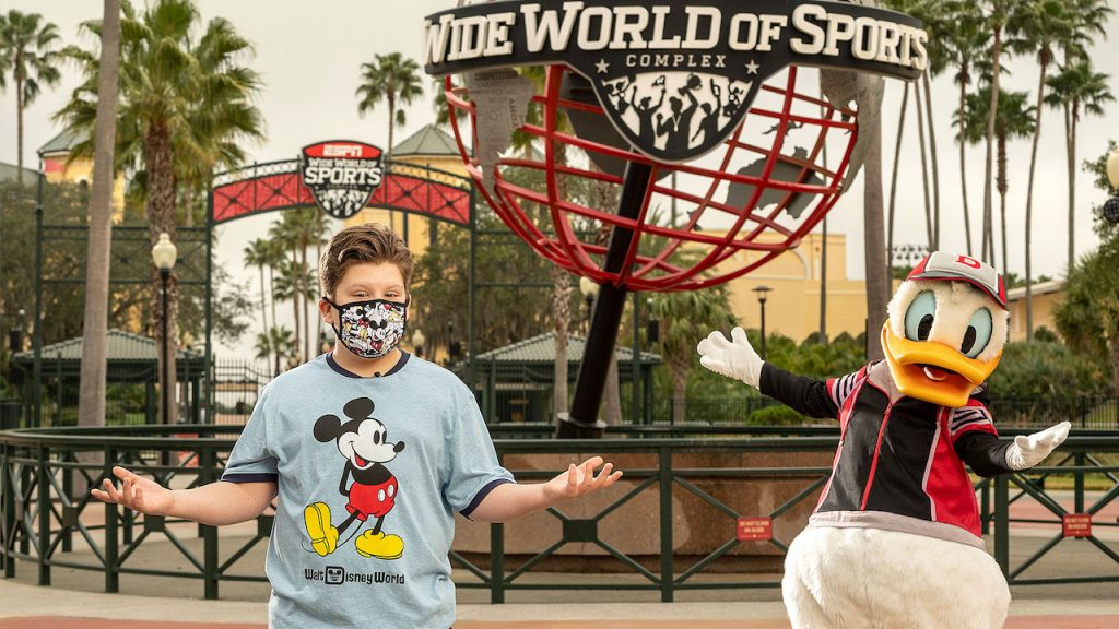Actor Maxwell Simkins visits ESPN Wide World of Sports