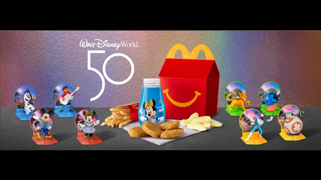 McDonald's Happy Meal toys celebrating the 50th anniversary of Walt Disney World Resort